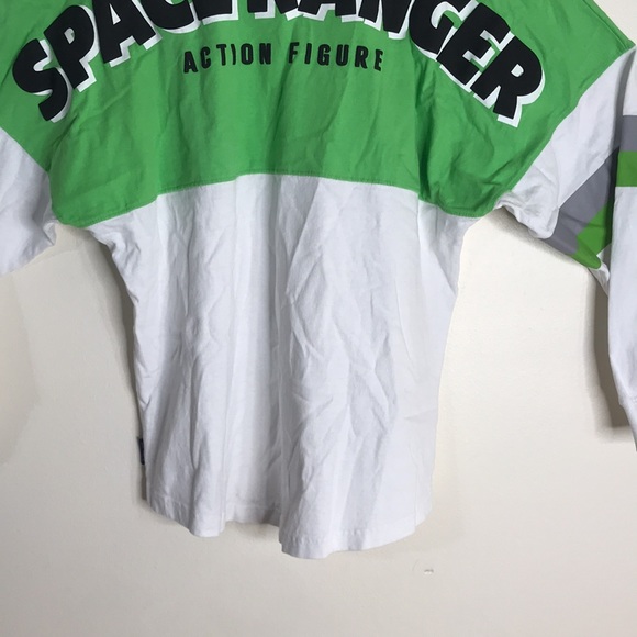 Buzz Lightyear Space Ranger Spirit Jersey Disney Parks Green/White size small - Picture 10 of 13